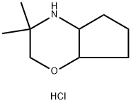 3,3-dimethyl-octahydrocyclopenta[b]morpholine hydrochloride Structure