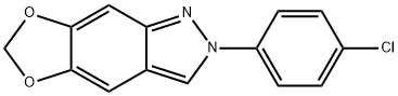 2-(4-CHLOROPHENYL)-2H-[1,3]DIOXOLO[4,5-F]INDAZOLE Structure