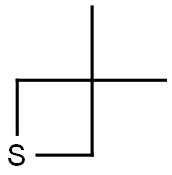Thietane, 3,3-dimethyl- Structure