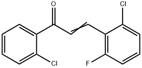(2E)-3-(2-chloro-6-fluorophenyl)-1-(2-chlorophenyl)prop-2-en-1-one Structure