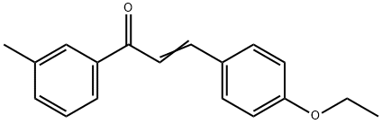(2E)-3-(4-ethoxyphenyl)-1-(3-methylphenyl)prop-2-en-1-one Structure