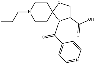 8-propyl-4-(pyridine-4-carbonyl)-1-oxa-4,8-diazaspiro[4.5]decane-3-carboxylic acid Structure