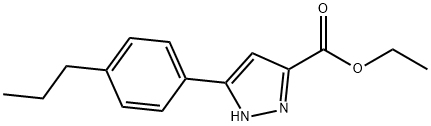 ethyl 5-(4-propylphenyl)-1H-pyrazole-3-carboxylate 구조식 이미지