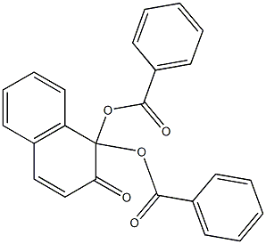 2(1H)-Naphthalenone, 1,1-bis(benzoyloxy)- Structure