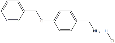 (4-phenylmethoxyphenyl)methanamine:hydrochloride Structure