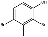 Phenol, 2,4-dibromo-3-methyl- 구조식 이미지