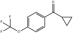 CYCLOPROPYL(4-(TRIFLUOROMETHOXY)PHENYL)METHANONE Structure