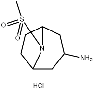 8-methanesulfonyl-8-azabicyclo[3.2.1]octan-3-amine hydrochloride 구조식 이미지