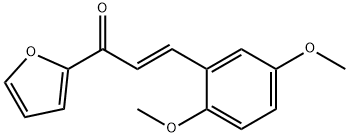 (2E)-3-(2,5-dimethoxyphenyl)-1-(furan-2-yl)prop-2-en-1-one 구조식 이미지