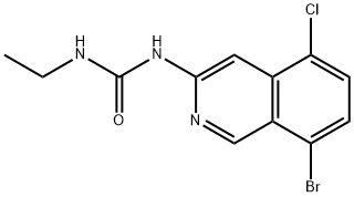 1-(8-bromo-5-chloroisoquinolin-3-yl)-3-ethylurea Structure