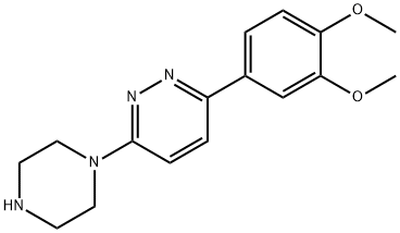 3-(3,4-dimethoxyphenyl)-6-(piperazin-1-yl)pyridazine 구조식 이미지