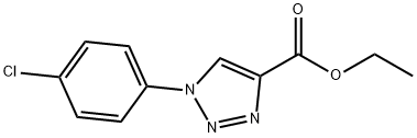 ethyl 1-(4-chlorophenyl)-1H-1,2,3-triazole-4-carboxylate Structure