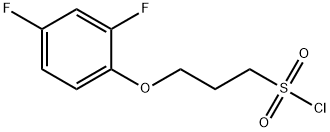 3-(2,4-difluorophenoxy)propane-1-sulfonyl chloride Structure