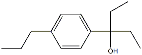 3-(4-propylphenyl)pentan-3-ol Structure