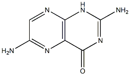 4(1H)-Pteridinone, 2,6-diamino- 구조식 이미지