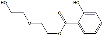 Benzoic acid, 2-hydroxy-, 2-(2-hydroxyethoxy)ethyl ester Structure