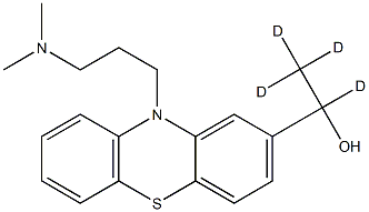 1,2,2,2-tetradeuterio-1-[10-[3-(dimethylamino)propyl]phenothiazin-2-yl]ethanol 구조식 이미지