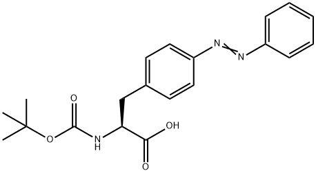 L-Phenylalanine, N-[(1,1-dimethylethoxy)carbonyl]-4-(phenylazo)- 구조식 이미지
