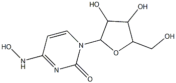 1-[3,4-dihydroxy-5-(hydroxymethyl)oxolan-2-yl]-4-(hydroxyamino)pyrimidin-2-one Structure