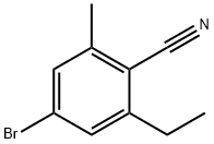 4-BROMO-2-ETHYL-6-METHYLBENZONITRILE 구조식 이미지