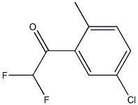 1-(5-chloro-2-methylphenyl)-2,2-difluoroethanone Structure