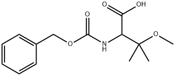 2-{[(benzyloxy)carbonyl]amino}-3-methoxy-3-methylbutanoic acid 구조식 이미지