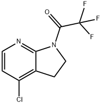 1-(4-chloro-2,3-dihydro-1H-pyrrolo[2,3-b]pyridin-1-yl)-2,2,2-trifluoroethan-1-one Structure