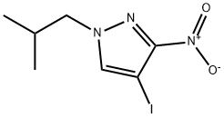 4-Iodo-1-isobutyl-3-nitro-1H-pyrazole Structure