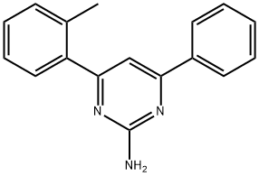 4-(2-methylphenyl)-6-phenylpyrimidin-2-amine Structure