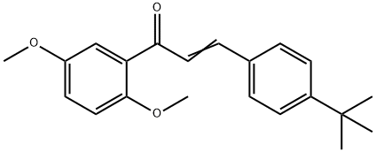 (2E)-3-(4-tert-butylphenyl)-1-(2,5-dimethoxyphenyl)prop-2-en-1-one Structure