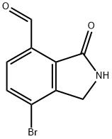 7-bromo-3-oxoisoindoline-4-carbaldehyde 구조식 이미지