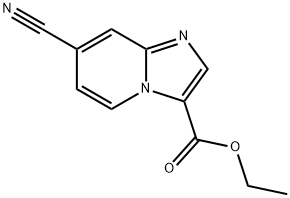 ETHYL 7-CYANOIMIDAZO[1,2-A]PYRIDINE-3-CARBOXYLATE Structure