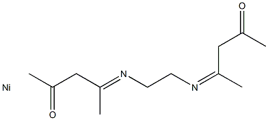 nickel: 4-[2-(4-oxopentan-2-ylideneamino)ethylimino]pentan-2-one Structure