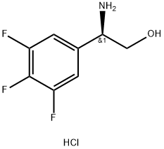 (2R)-2-AMINO-2-(3,4,5-TRIFLUOROPHENYL)ETHAN-1-OL HYDROCHLORIDE Structure