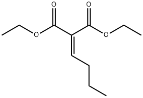 Propanedioic acid,2-butylidene-, 1,3-diethyl ester 구조식 이미지