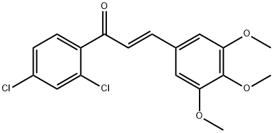 (2E)-1-(2,4-dichlorophenyl)-3-(3,4,5-trimethoxyphenyl)prop-2-en-1-one Structure