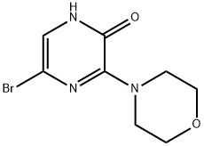 5-bromo-3-morpholinopyrazin-2(1H)-one Structure