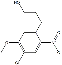 3-(4-chloro-5-methoxy-2-nitrophenyl)propan-1-ol Structure