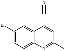 6-BROMO-2-METHYLQUINOLINE-4-CARBONITRILE Structure
