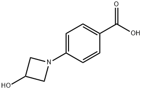 4-(3-Hydroxyazetidin-1-yl)benzoic acid 구조식 이미지