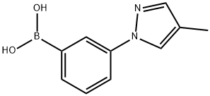 [3-(4-methylpyrazol-1-yl)phenyl]boronic acid Structure