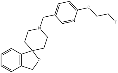 1'-((6-(2-fluoroethoxy)pyridin-3-yl)methyl)-3H-spiro[isobenzofuran-1,4'-piperidine] Structure