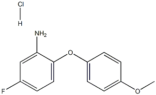 5-fluoro-2-(4-methoxyphenoxy)aniline:hydrochloride Structure