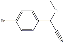 2-(4-bromophenyl)-2-methoxyacetonitrile 구조식 이미지