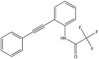 Acetamide, 2,2,2-trifluoro-N-[2-(phenylethynyl)phenyl]- Structure