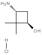 TRANS-3-AMINO-2,2-DIMETHYLCYCLOBUTANOL HCL Structure