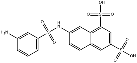 1,3-Naphthalenedisulfonicacid, 7-[[(3-aminophenyl)sulfonyl]amino]- 구조식 이미지