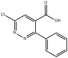 6-Chloro-3-phenyl-pyridazine-4-carboxylic acid 구조식 이미지