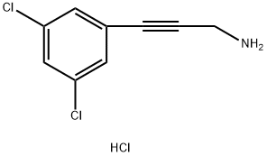 3-(3,5-dichlorophenyl)prop-2-yn-1-amine hydrochloride 구조식 이미지