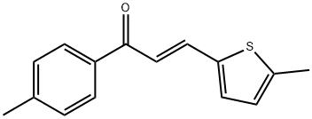 (2E)-1-(4-methylphenyl)-3-(5-methylthiophen-2-yl)prop-2-en-1-one 구조식 이미지